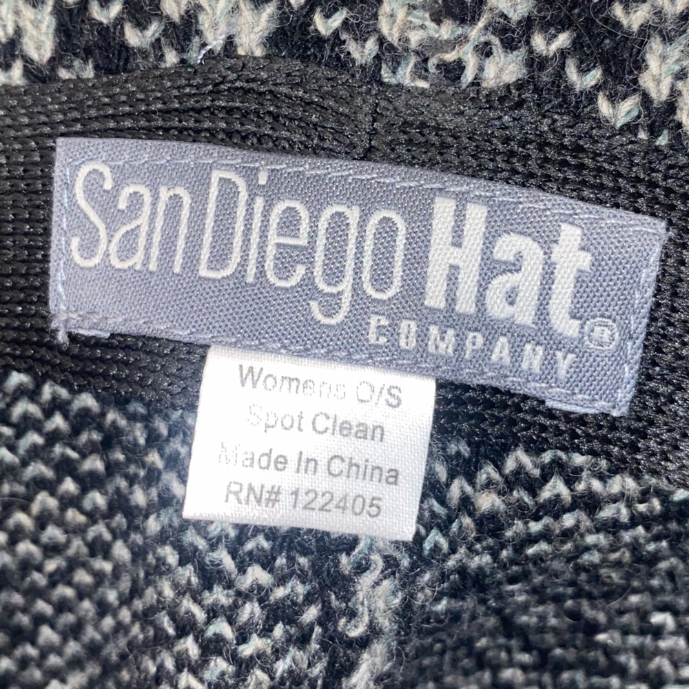 San Diego Hat Company Vintage Black‎ and White Houndstooth Hat - Picture 3 of 4